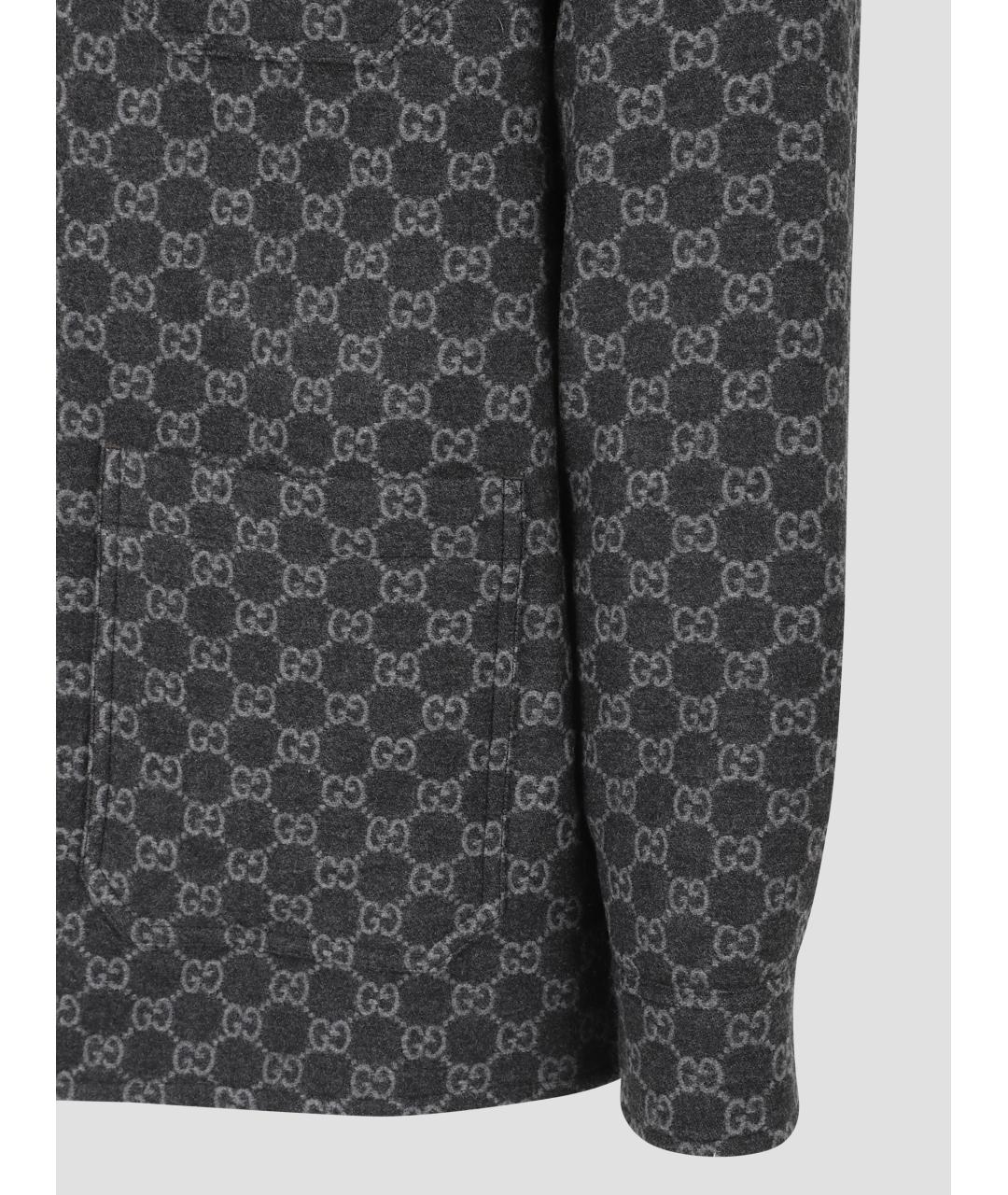 GUCCI Серая шерстяная куртка, фото 2