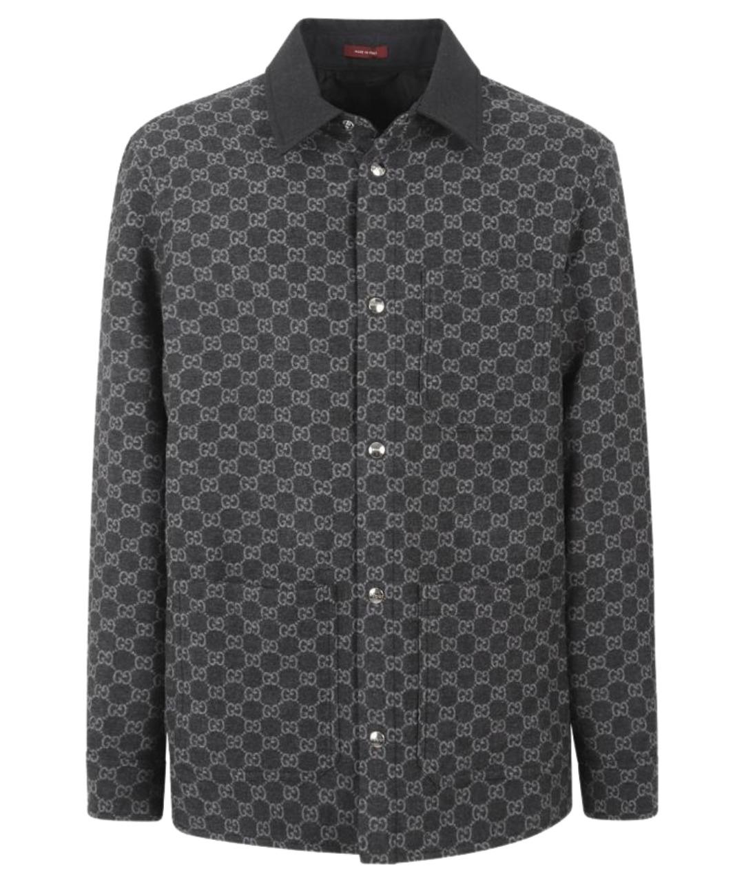 GUCCI Серая шерстяная куртка, фото 1