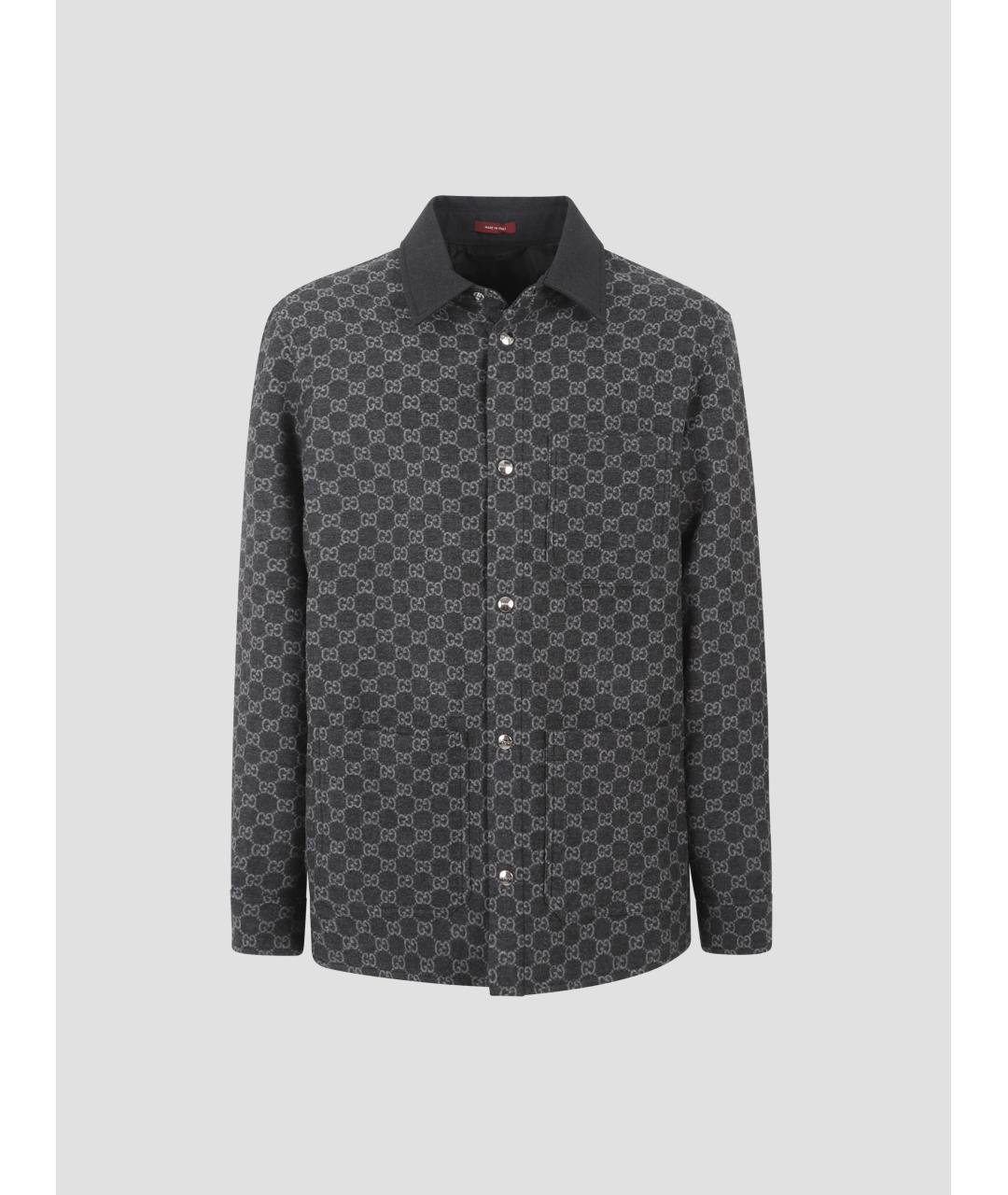 GUCCI Серая шерстяная куртка, фото 4