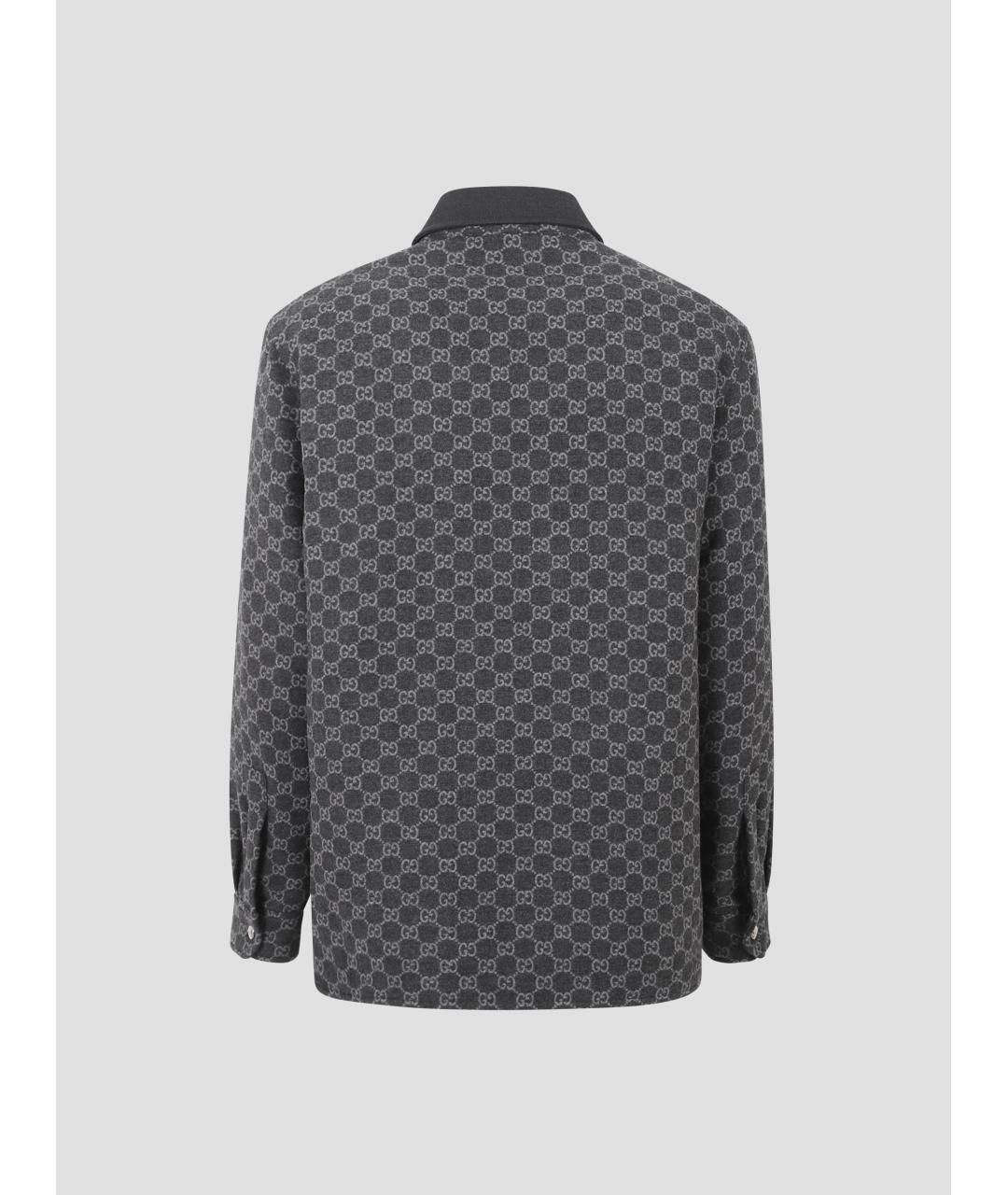 GUCCI Серая шерстяная куртка, фото 3