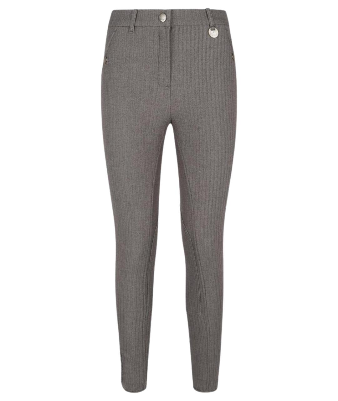 BURBERRY Мульти хлопко-эластановые брюки узкие, фото 1