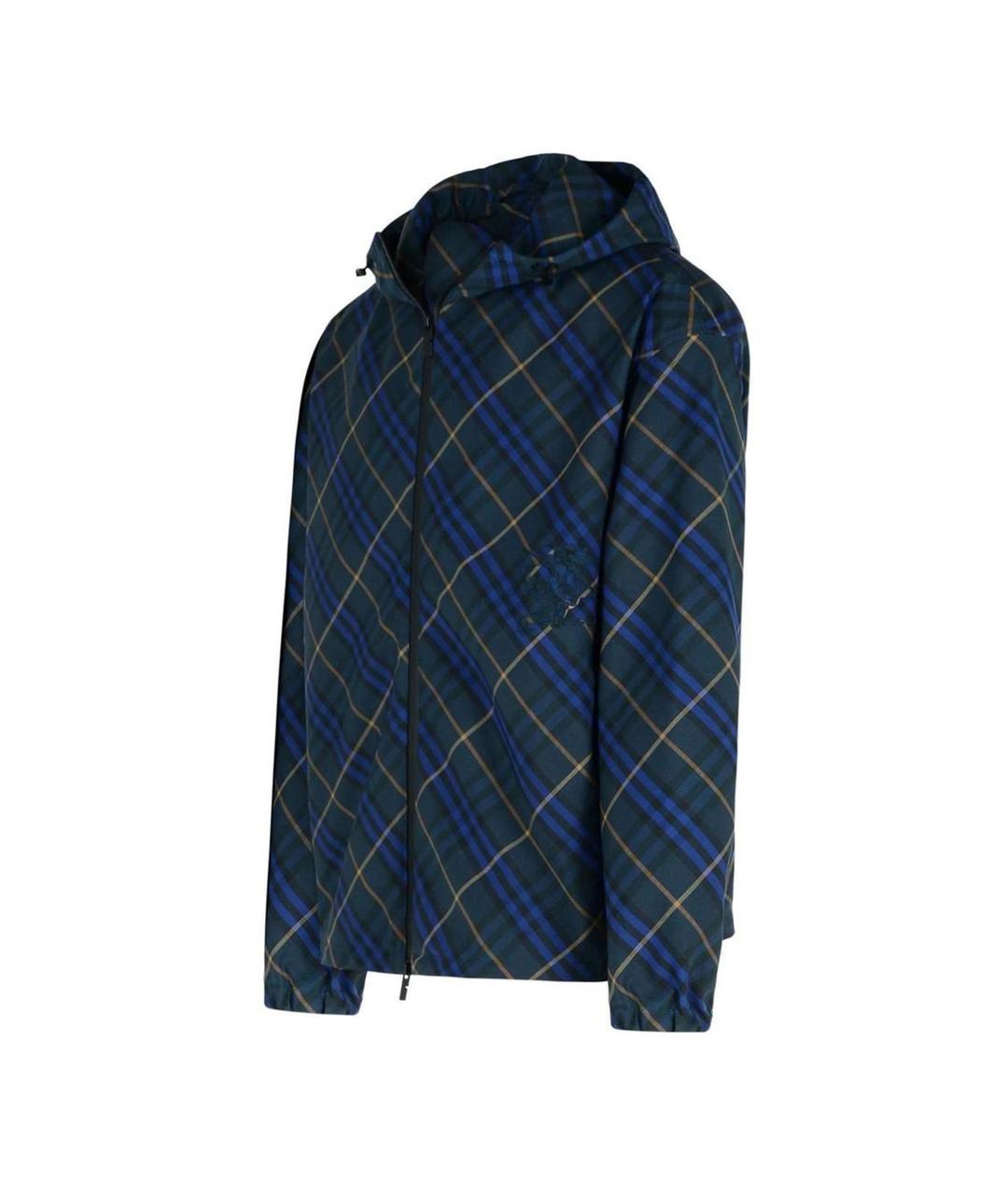 BURBERRY Темно-синяя полиэстеровая куртка, фото 3