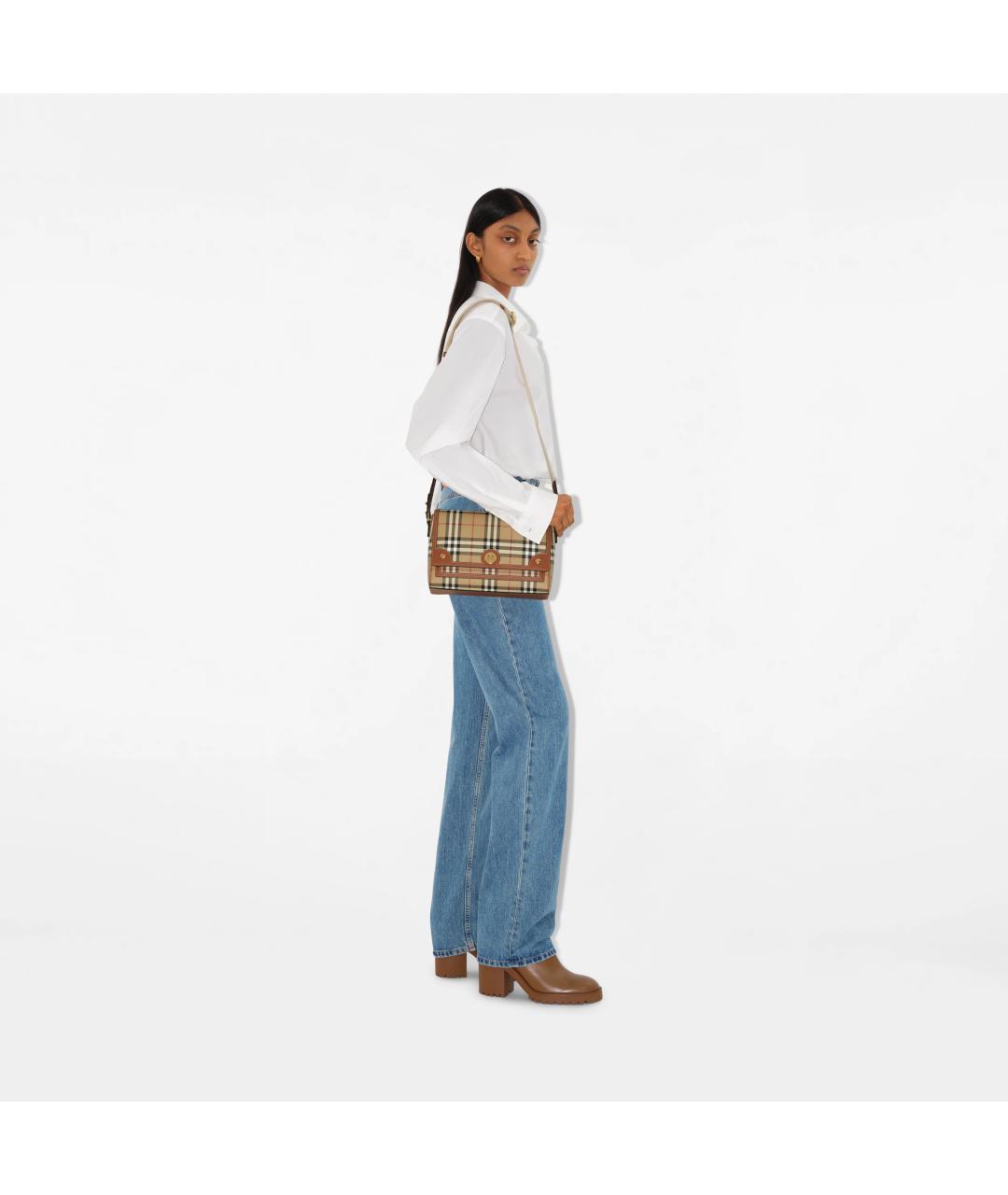 BURBERRY Коричневая сумка через плечо, фото 5