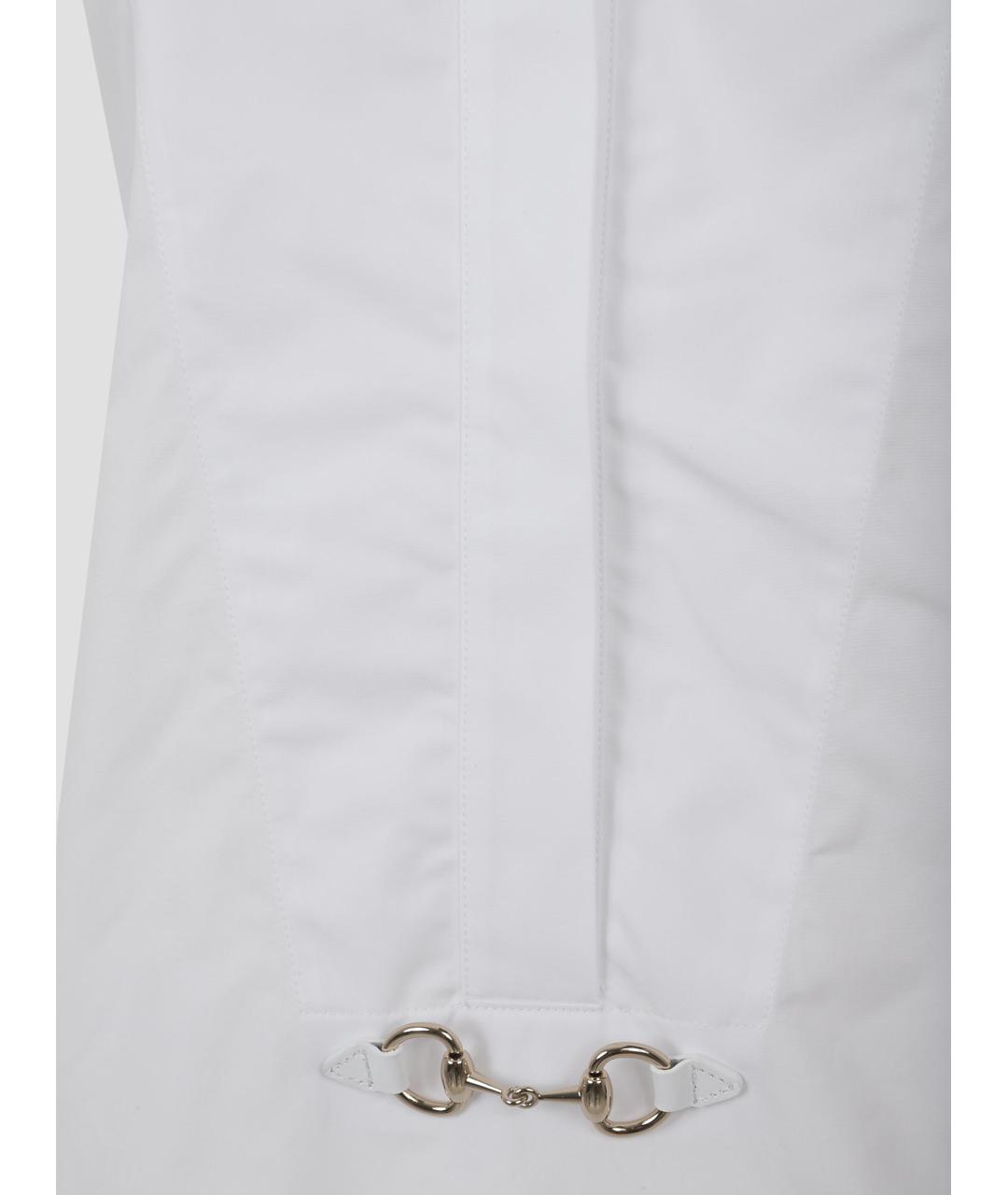 GUCCI Белая хлопковая рубашка, фото 3