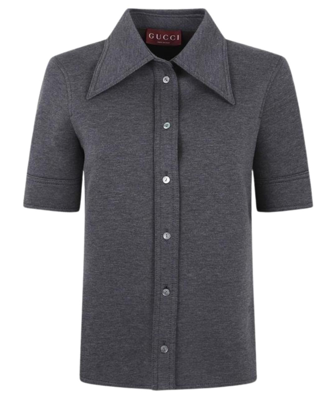 GUCCI Серая шерстяная рубашка, фото 1