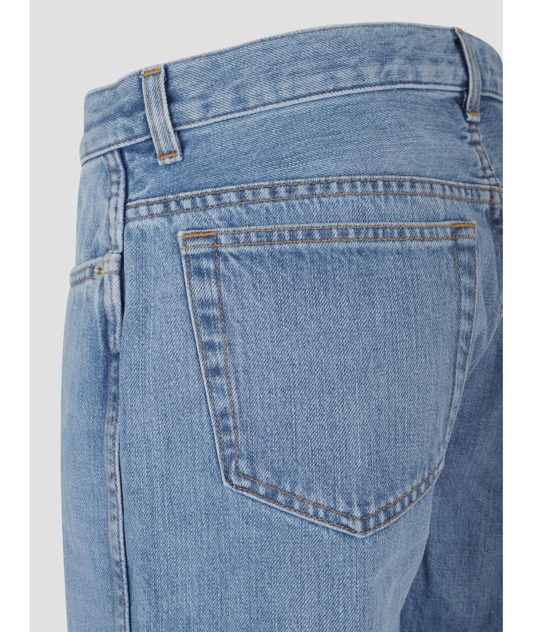 GIVENCHY Голубые хлопковые прямые джинсы, фото 3