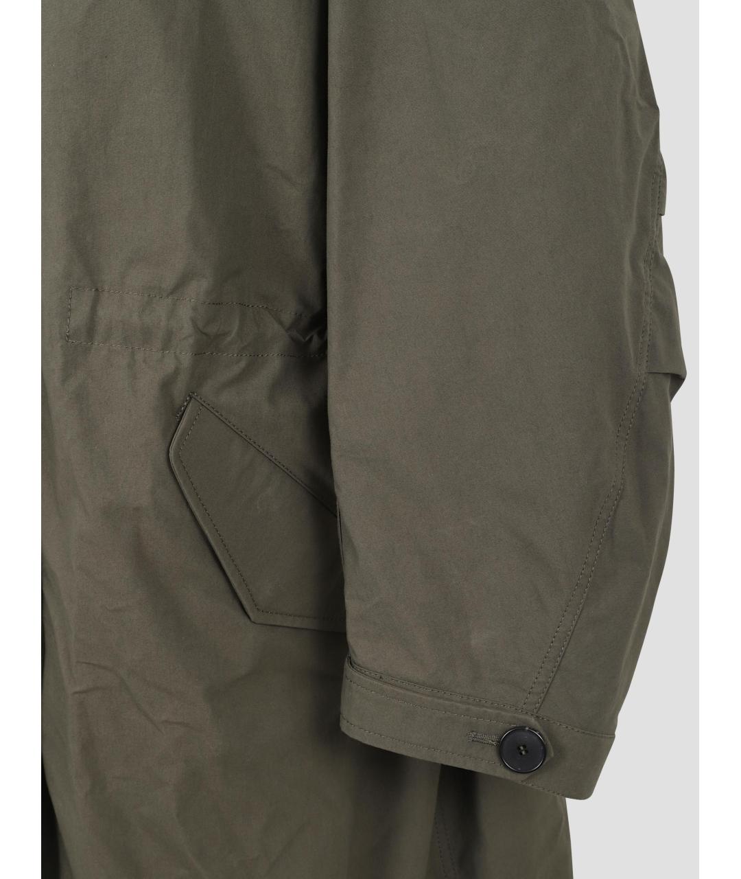 GIVENCHY Хаки хлопко-эластановая парка, фото 3