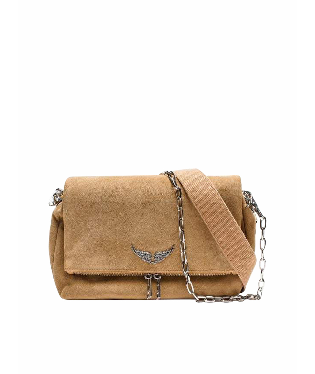 ZADIG & VOLTAIRE Коричневая замшевая сумка тоут, фото 1