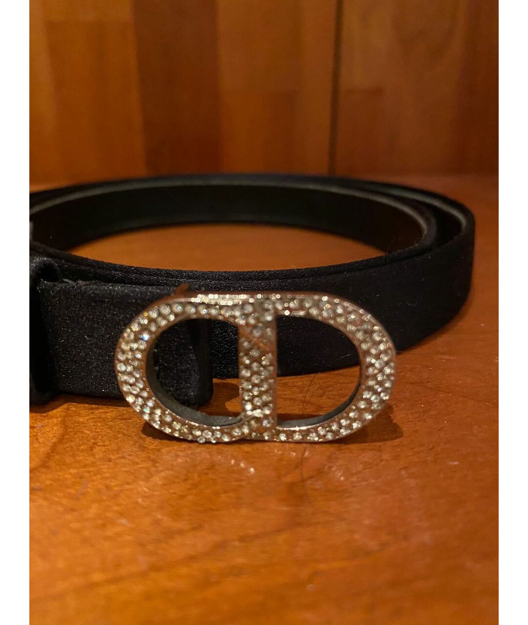 CHRISTIAN DIOR Черный ремень, фото 2