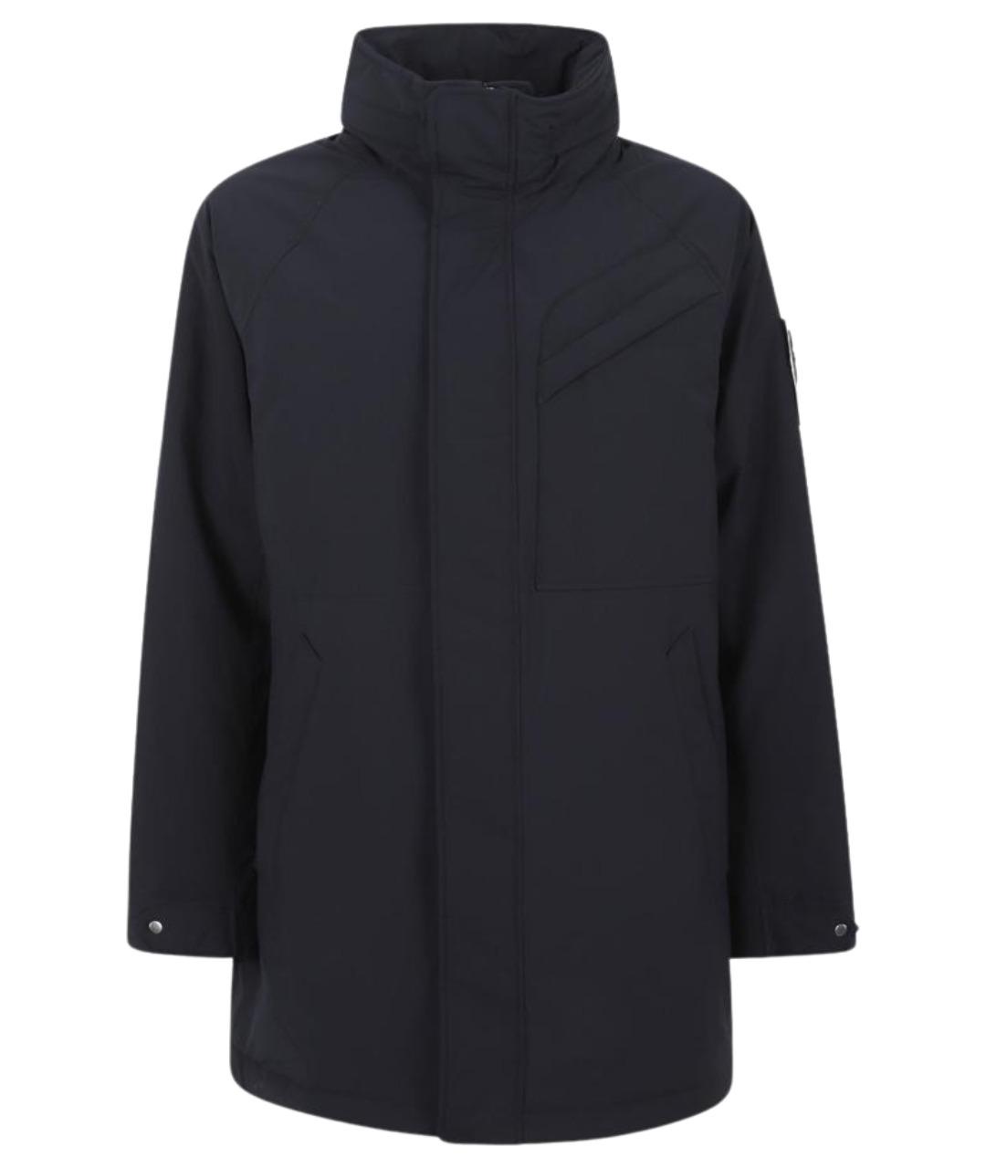 STONE ISLAND Темно-синяя полиэстеровая парка, фото 1