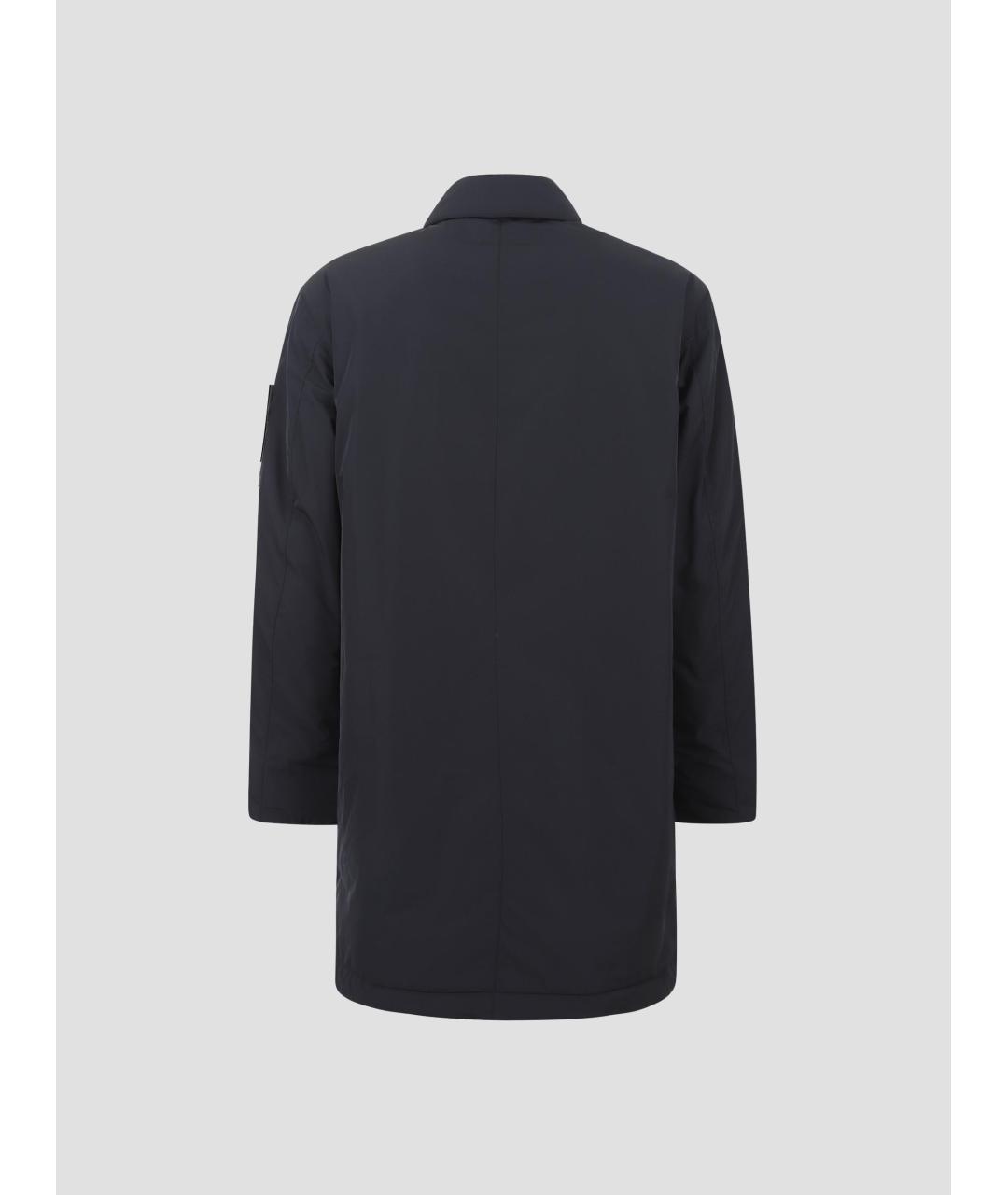 STONE ISLAND Темно-синяя полиэстеровая парка, фото 2