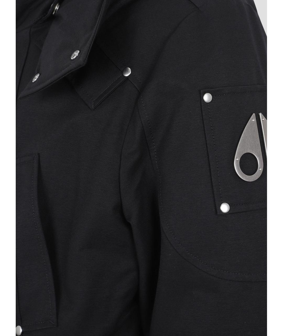 MOOSE KNUCKLES Черная хлопко-эластановая парка, фото 3