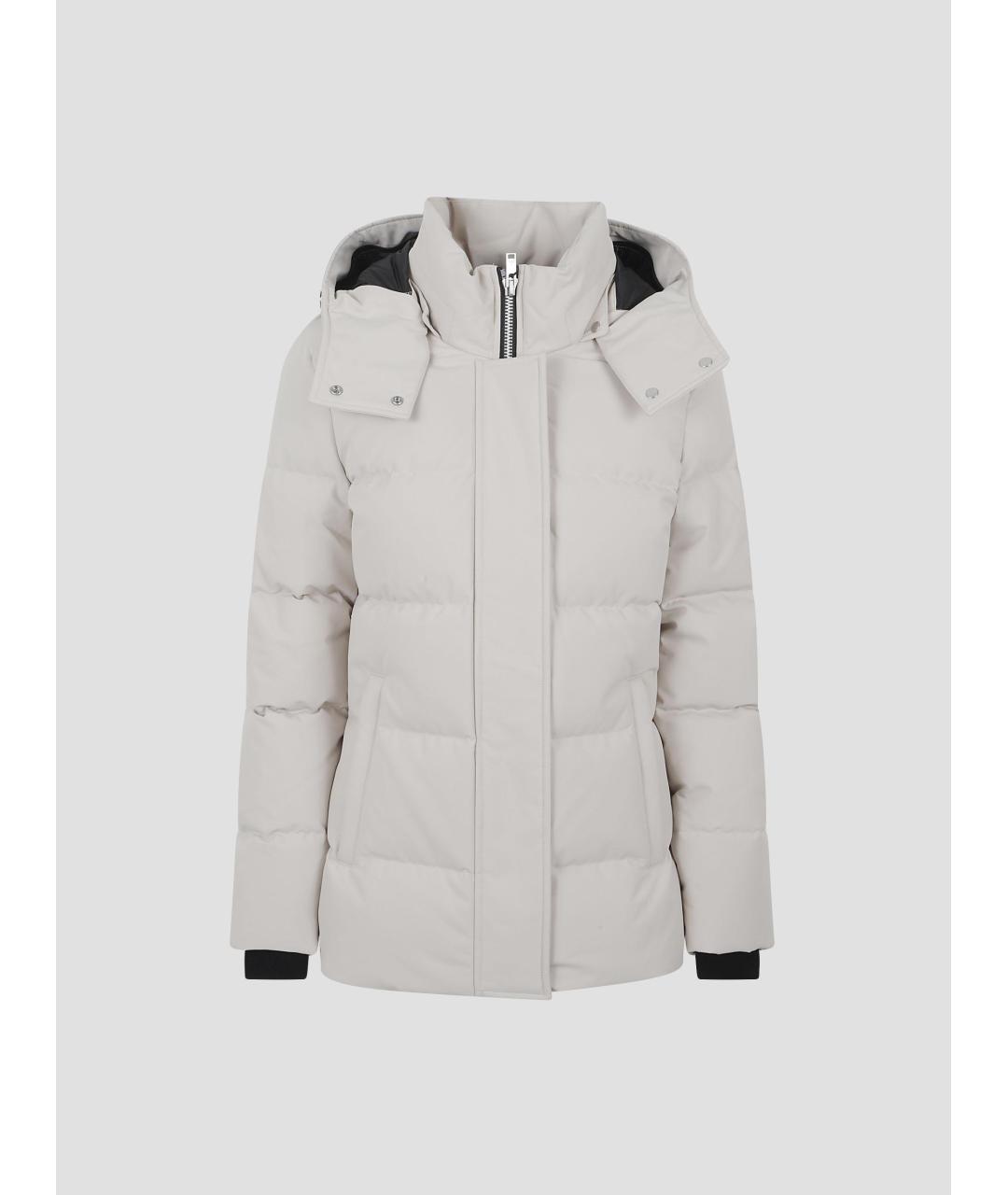 MOOSE KNUCKLES Бежевый полиэстеровый пуховик, фото 4