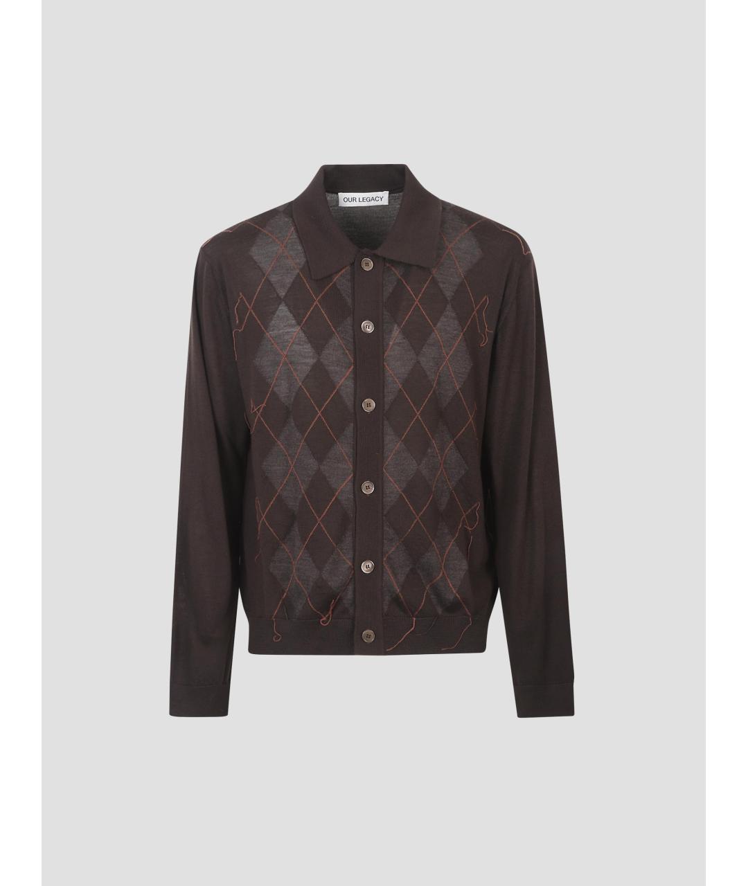 OUR LEGACY Мульти шерстяной кардиган, фото 4