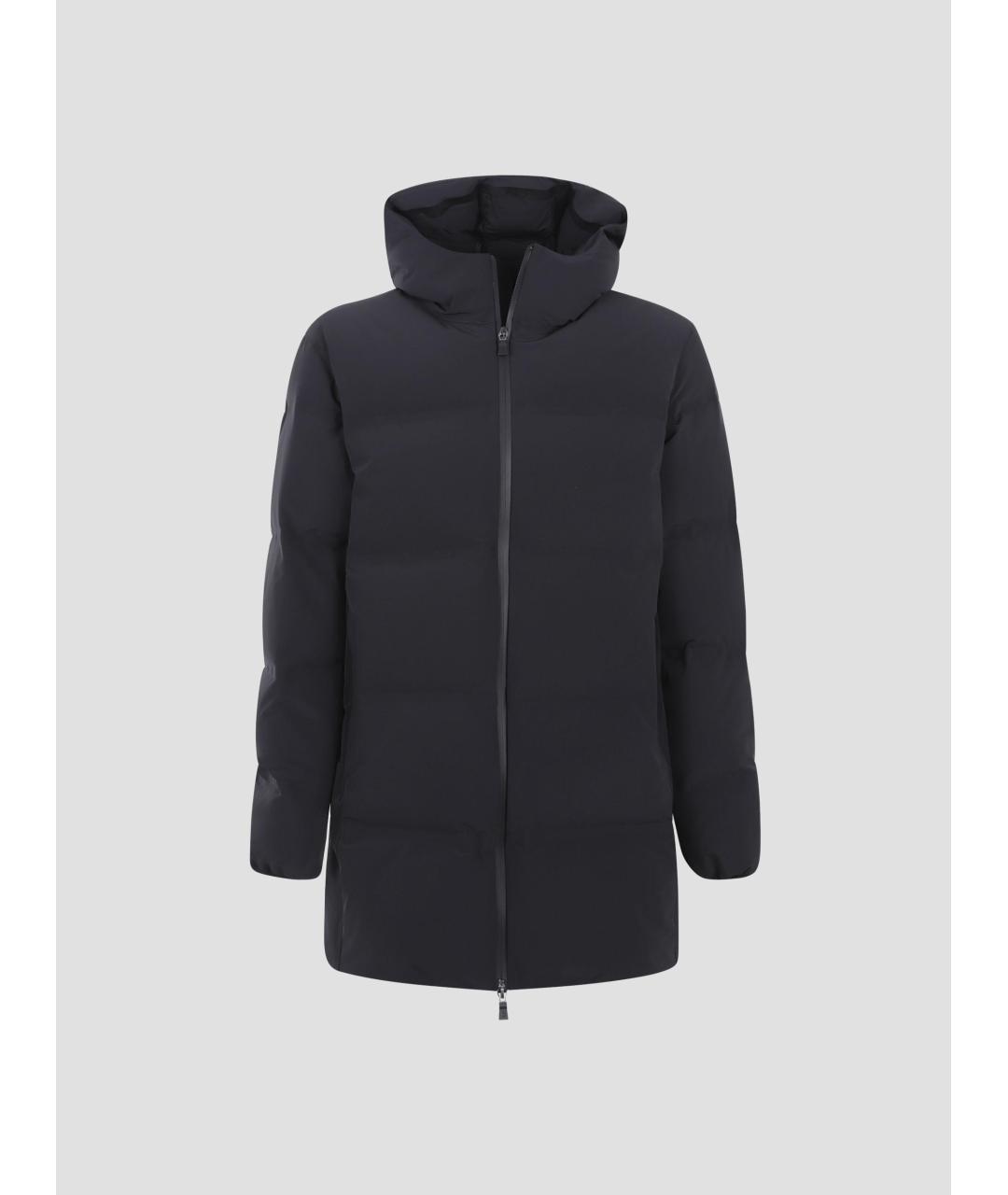 HERNO Черный полиамидовый пуховик, фото 4