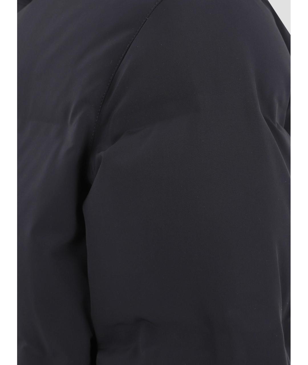 HERNO Черный полиамидовый пуховик, фото 3