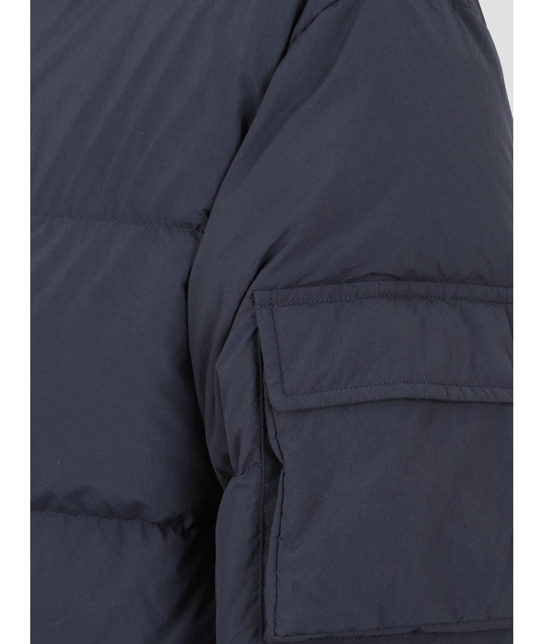 HERNO Синий полиамидовый пуховик, фото 3