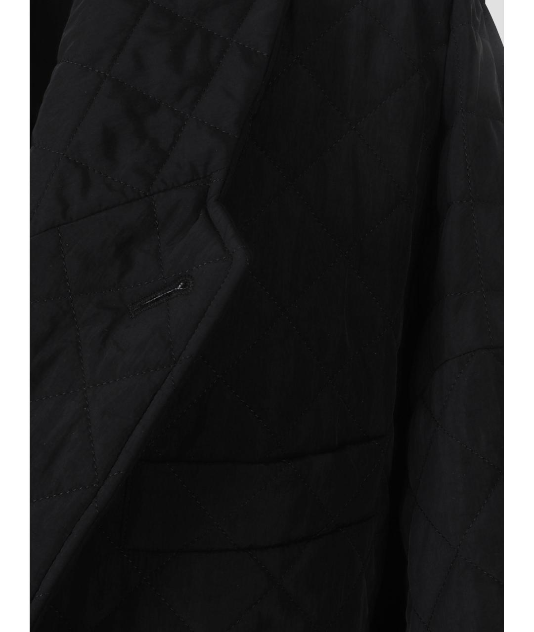 MAISON MARGIELA Черное полиамидовое пальто, фото 2