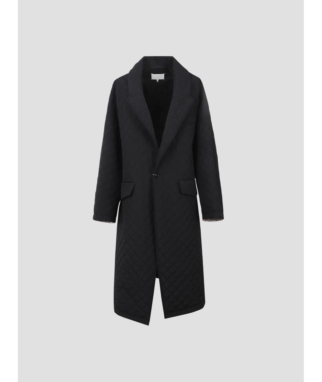 MAISON MARGIELA Черное полиамидовое пальто, фото 3