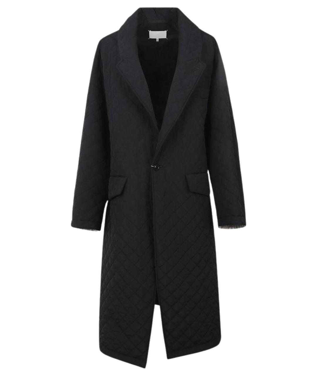 MAISON MARGIELA Черное полиамидовое пальто, фото 1