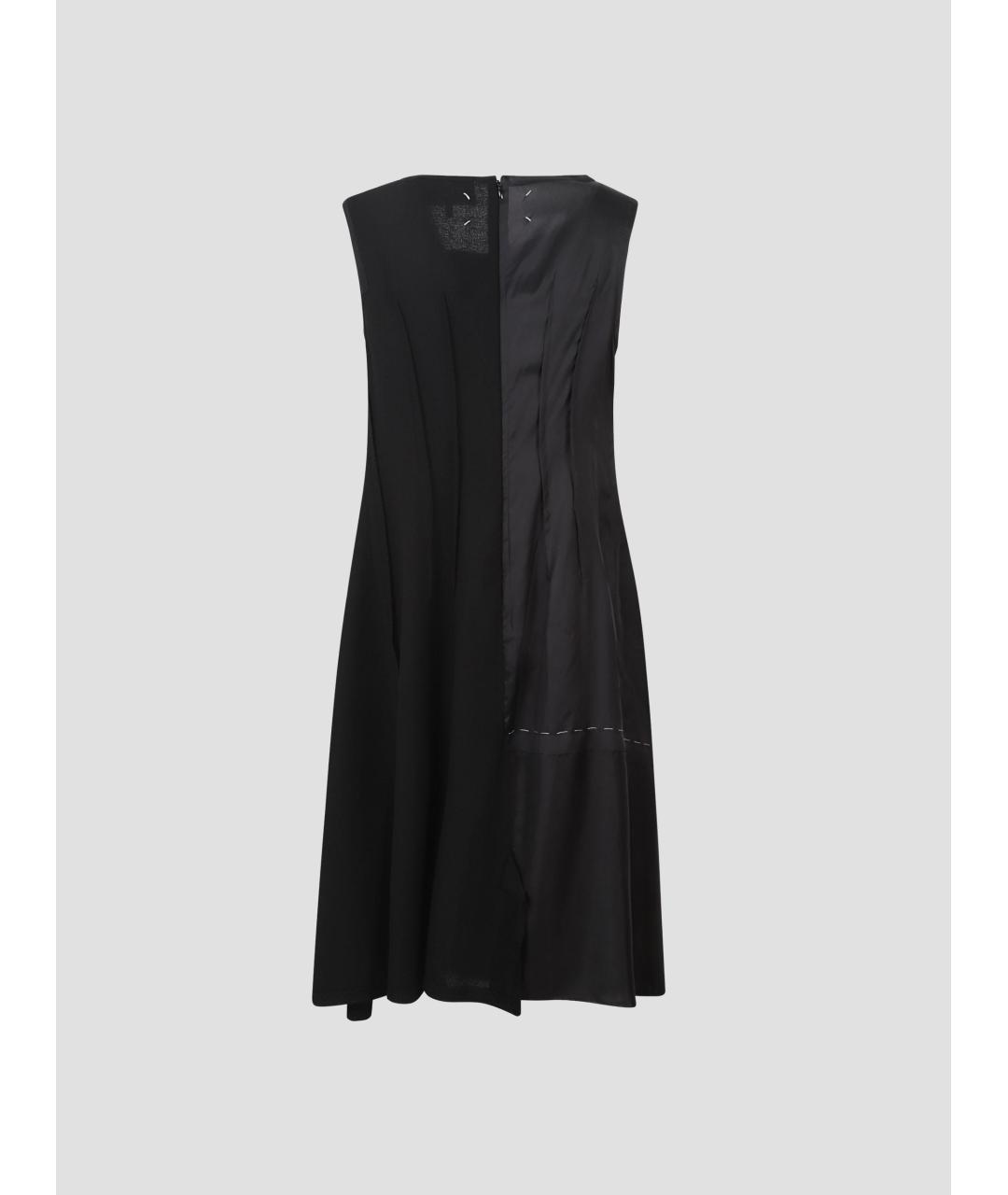 MAISON MARGIELA Черное шерстяное повседневное платье, фото 2