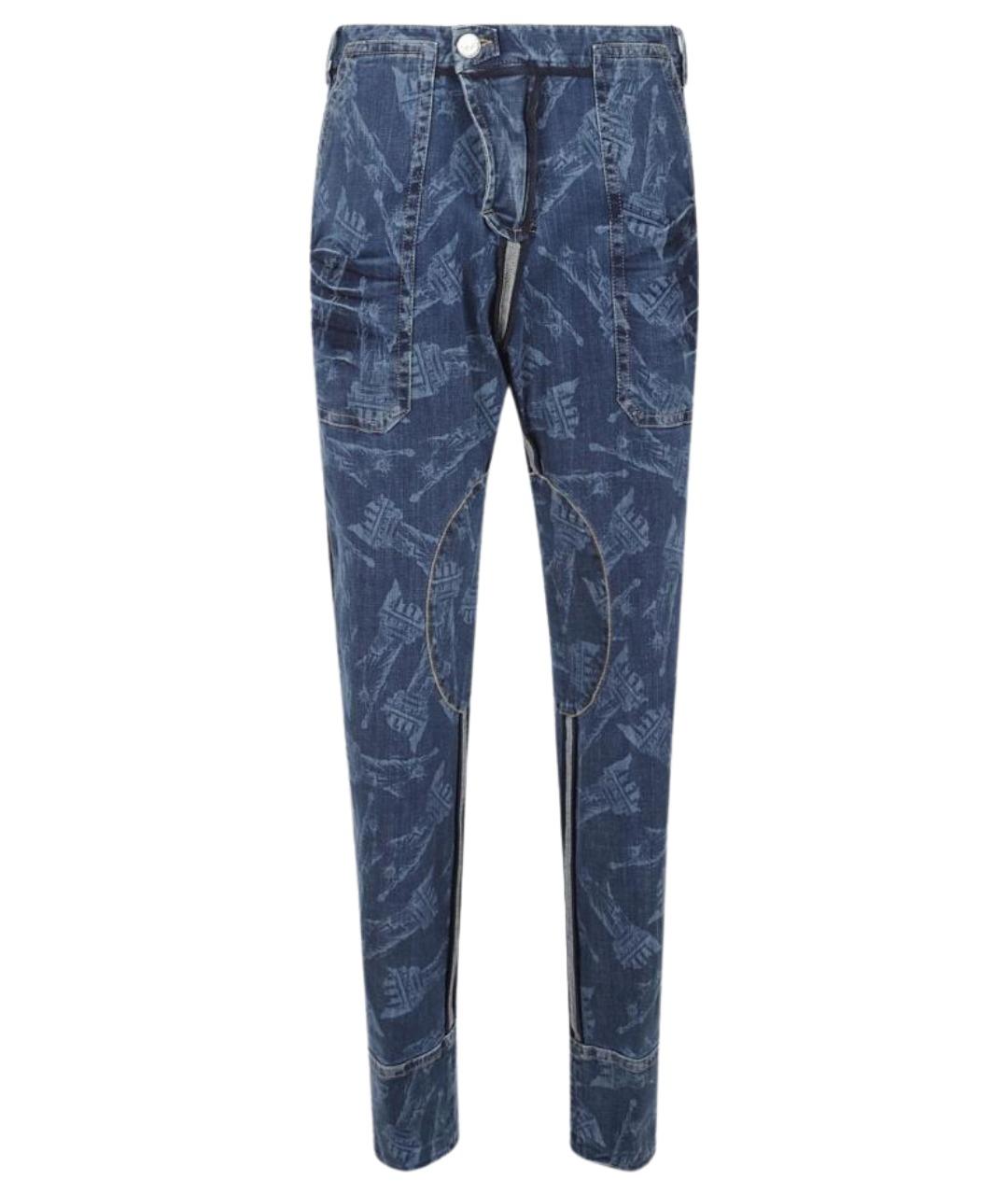 DSQUARED2 Синие хлопко-эластановые джинсы слим, фото 1