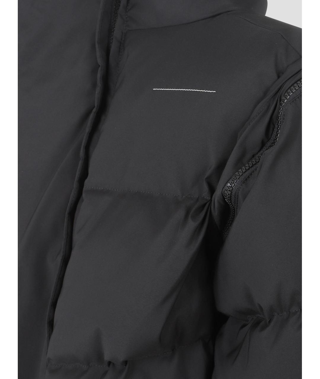 MM6 MAISON MARGIELA Черный полиэстеровый пуховик, фото 3