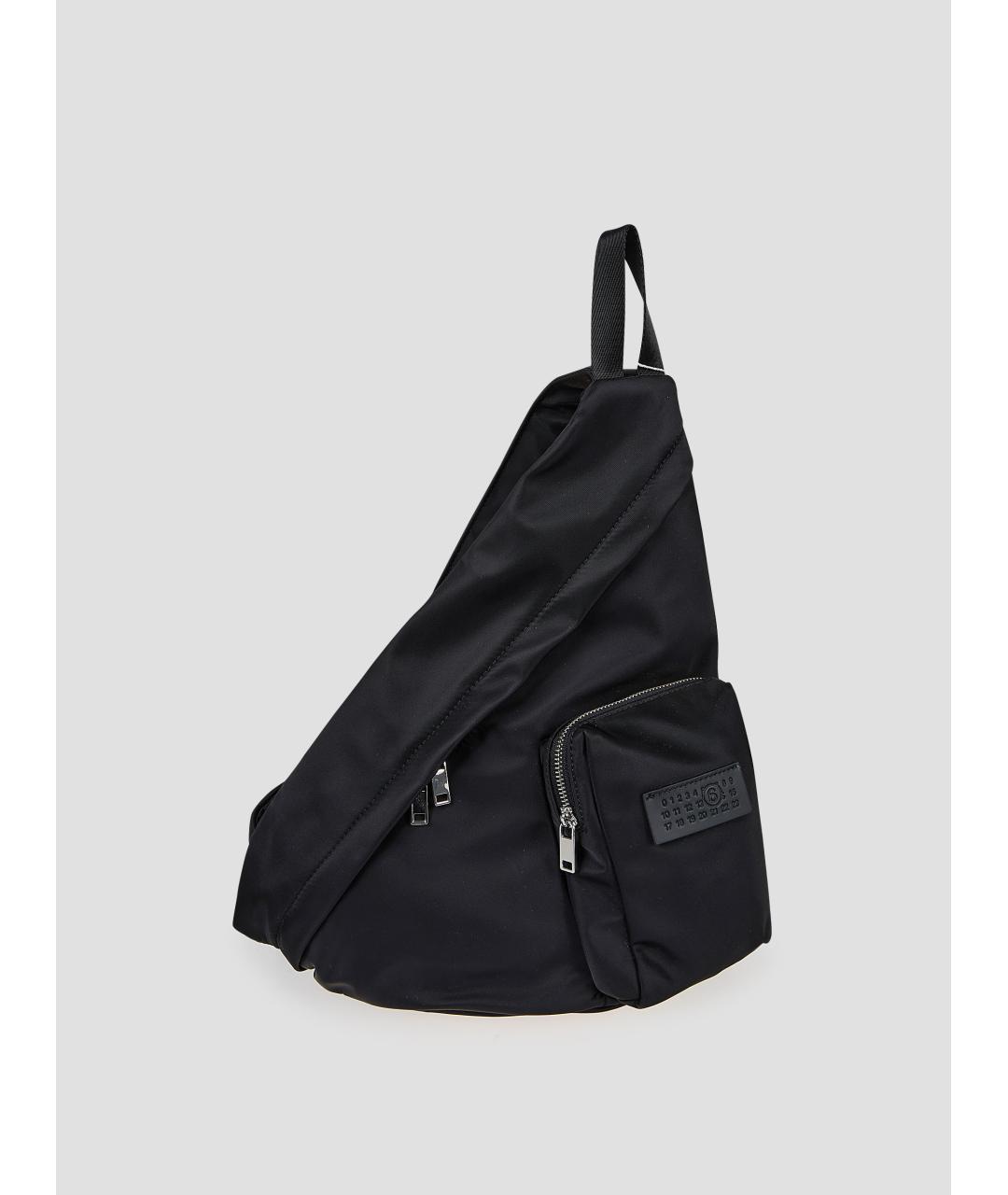 MM6 MAISON MARGIELA Черная синтетическая сумка через плечо, фото 2