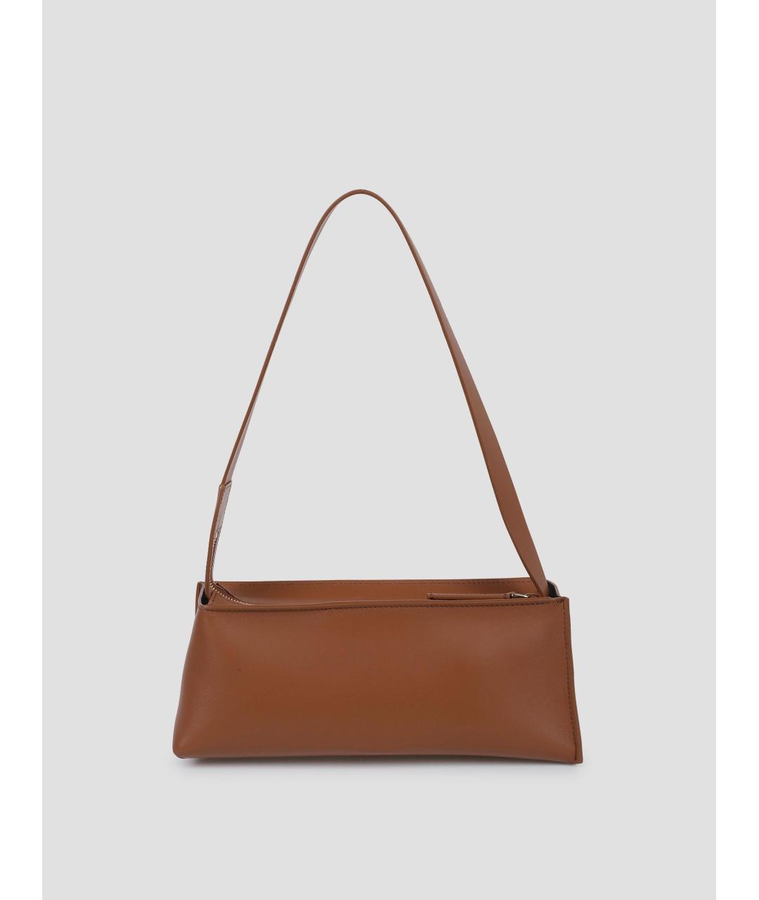 MARNI Коричневая кожаная сумка через плечо, фото 3