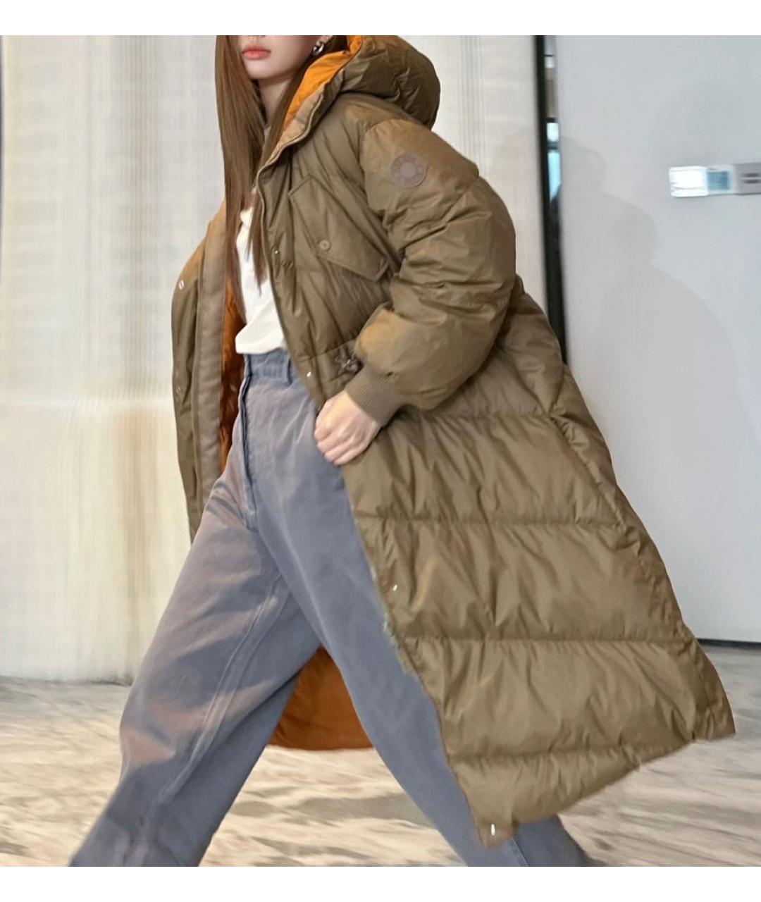 HERMES Коричневая полиамидовая куртка, фото 4