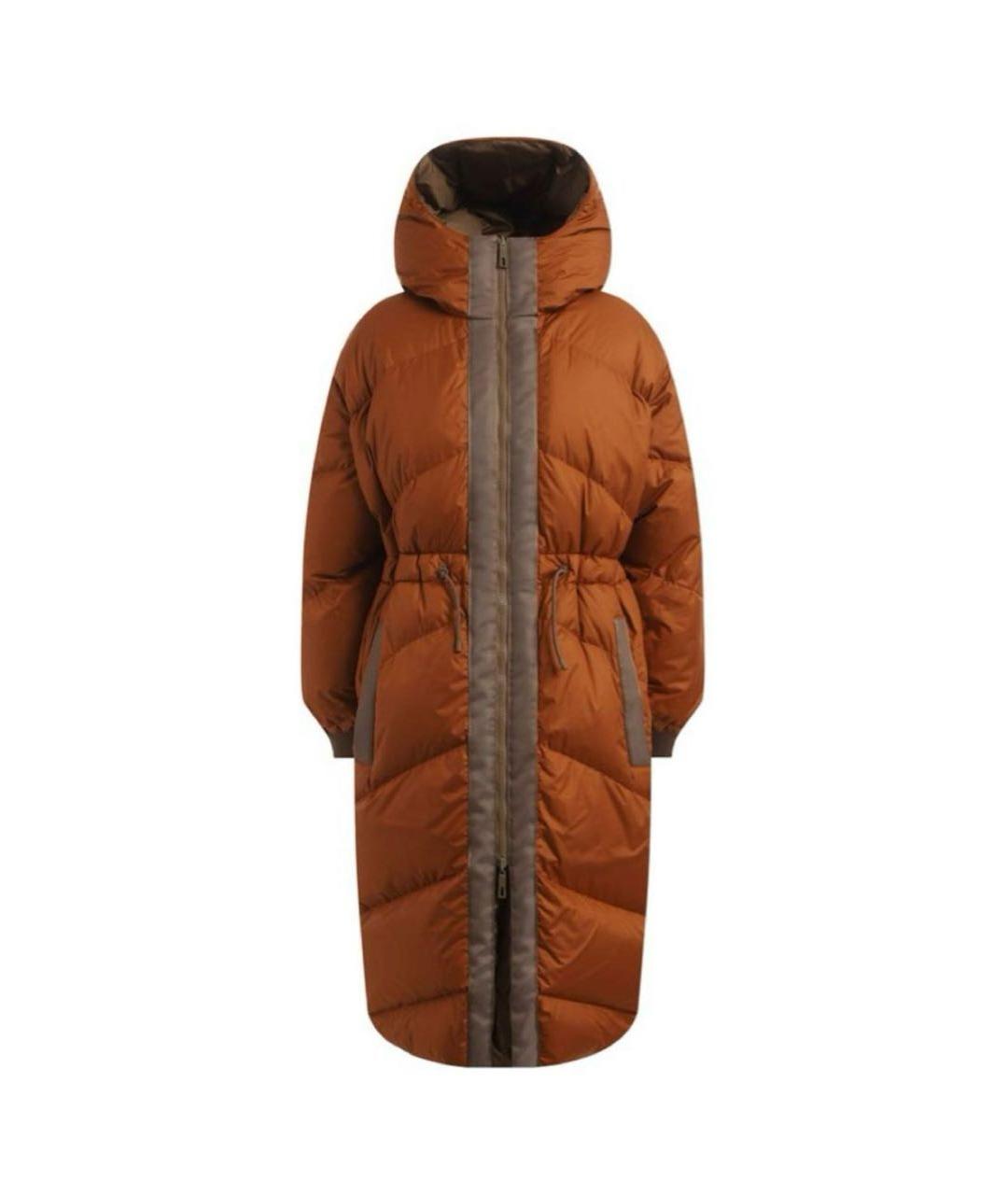 HERMES Коричневая полиамидовая куртка, фото 2