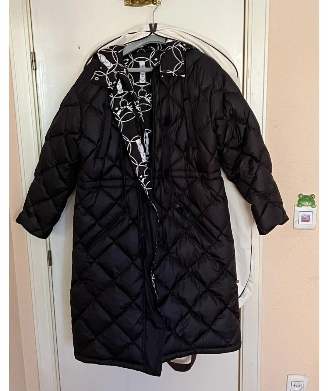 HERMES Черный полиамидовый пуховик, фото 6