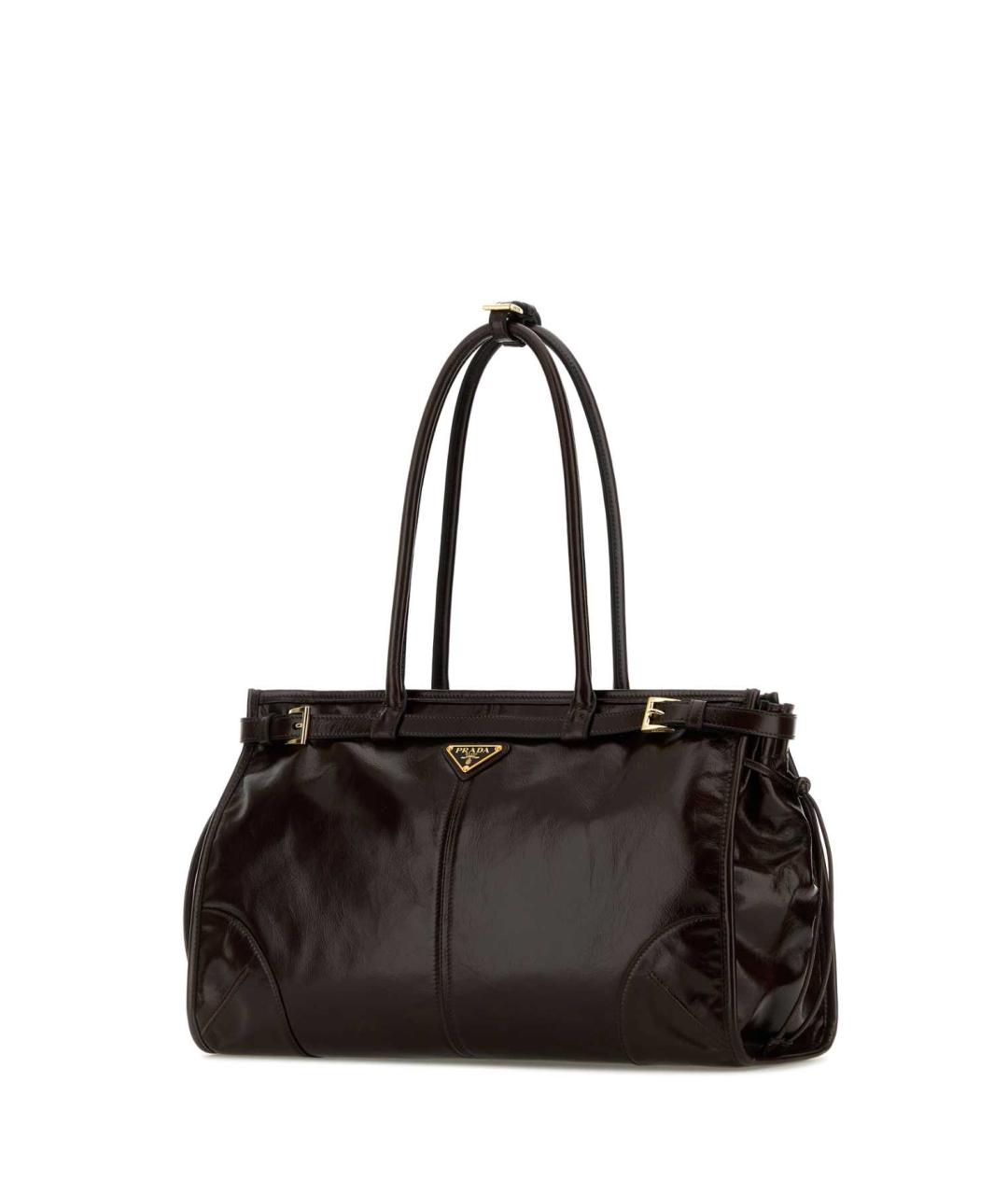 PRADA Коричневая кожаная сумка тоут, фото 2