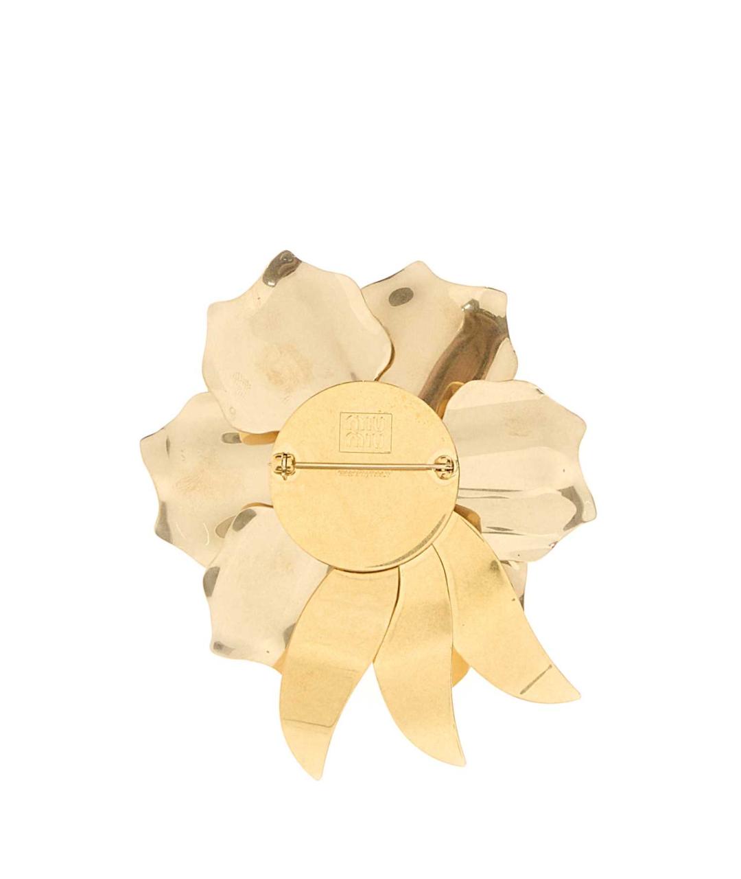 MIU MIU Золотая металлическая булавка / брошь, фото 2