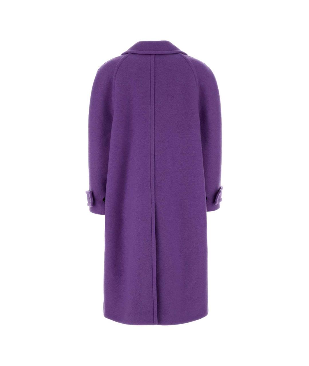 GUCCI Фиолетовое шерстяное пальто, фото 2