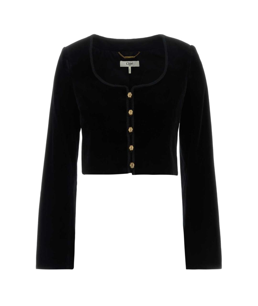 CHLOE Черный хлопковый жакет/пиджак, фото 1