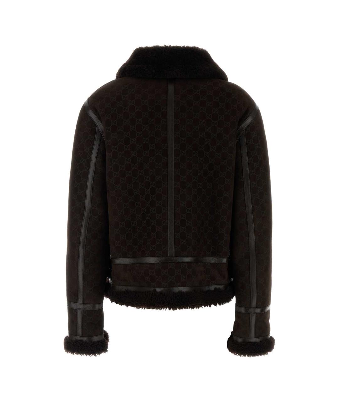 GUCCI Коричневая замшевая дубленка, фото 2