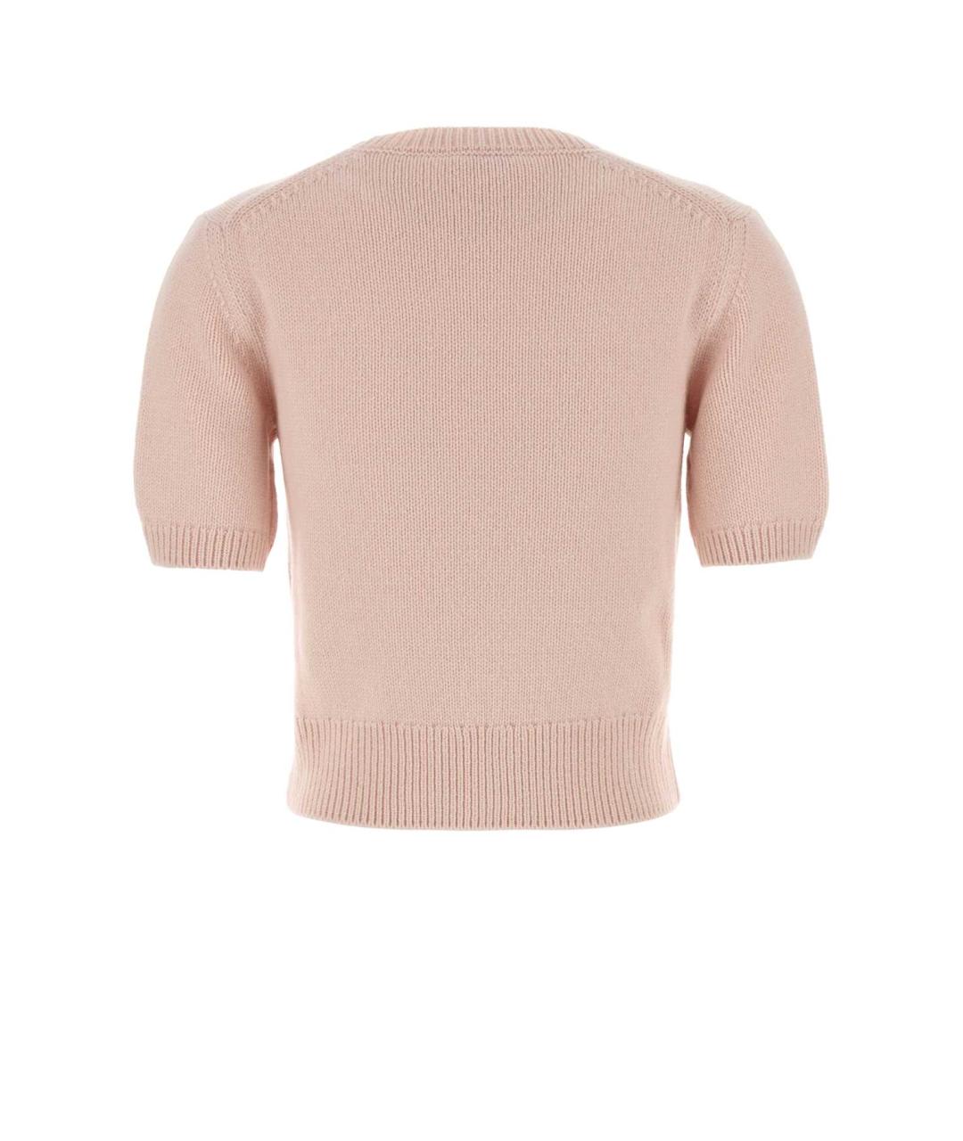 BURBERRY Розовый шерстяной джемпер / свитер, фото 2