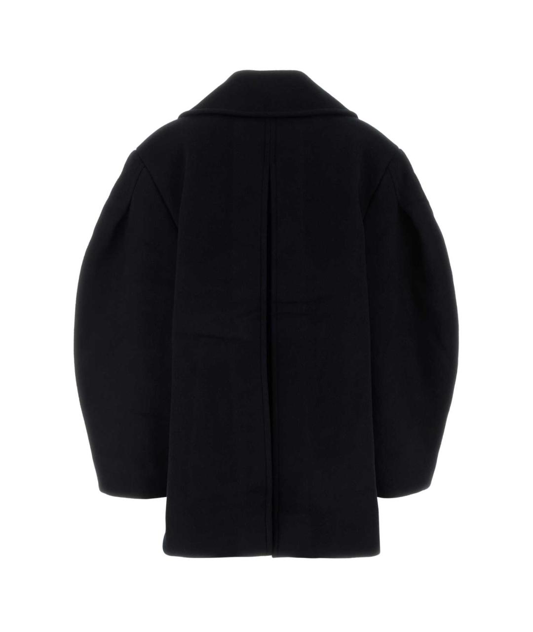 GANNI Темно-синее шерстяное пальто, фото 2