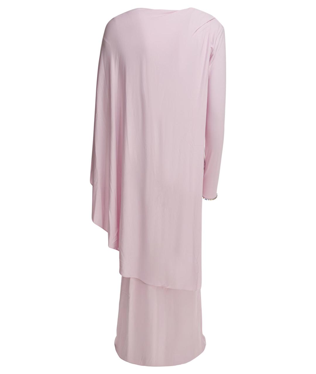 SELF-PORTRAIT Розовое вискозное вечернее платье, фото 2