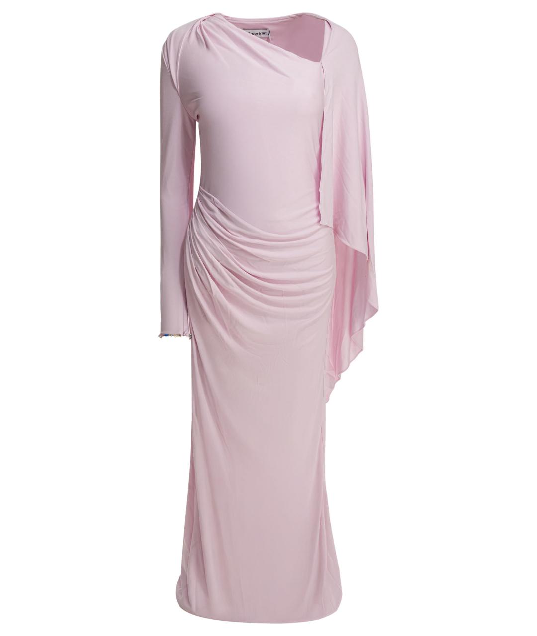 SELF-PORTRAIT Розовое вискозное вечернее платье, фото 1