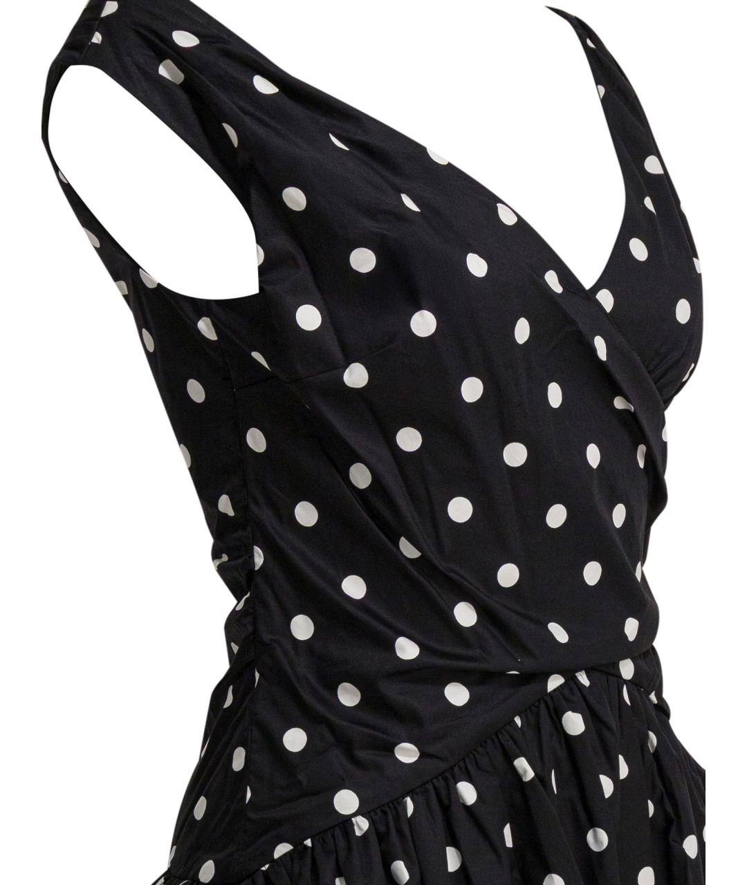 SELF-PORTRAIT Черное хлопковое повседневное платье, фото 3