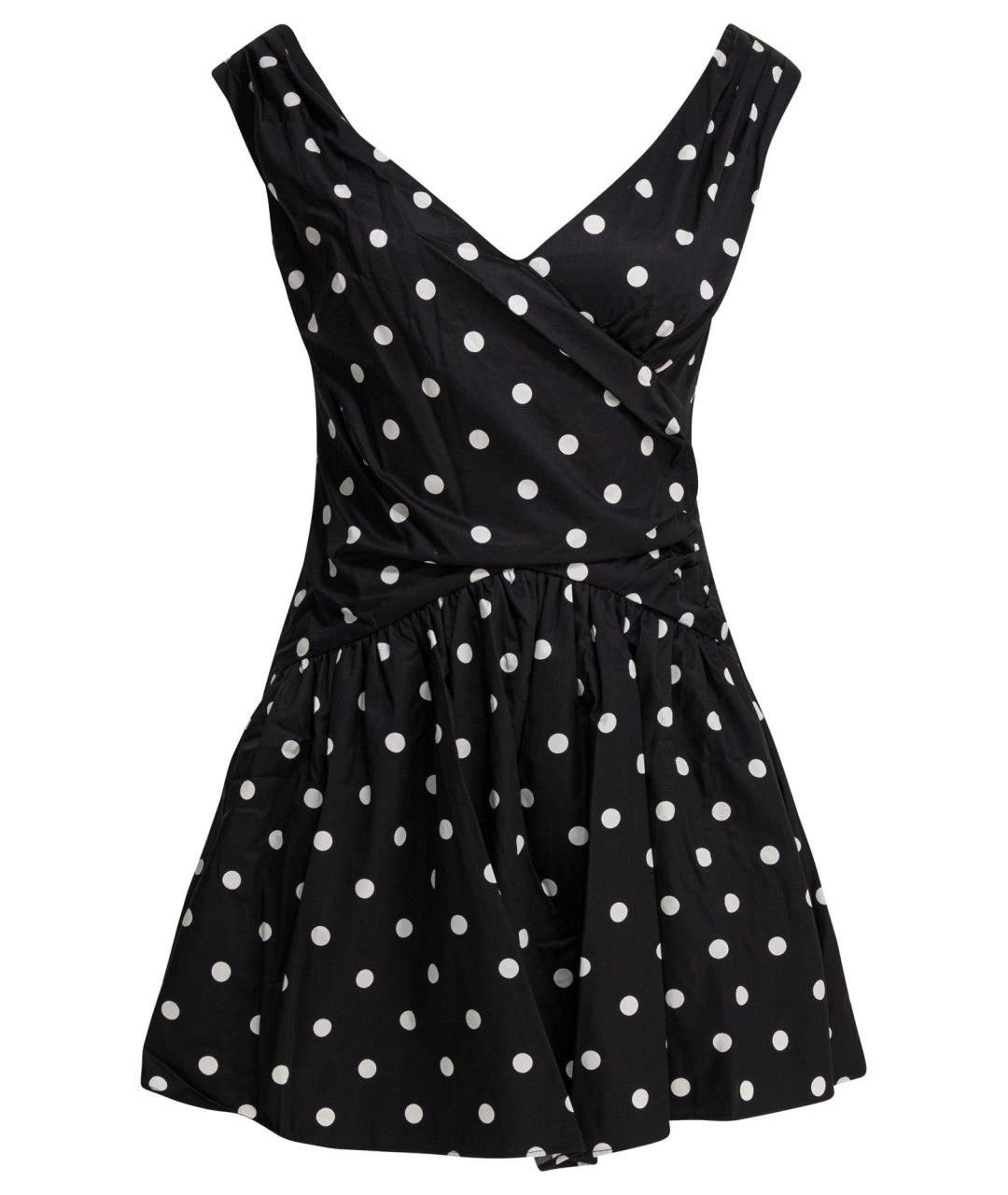 SELF-PORTRAIT Черное хлопковое повседневное платье, фото 1