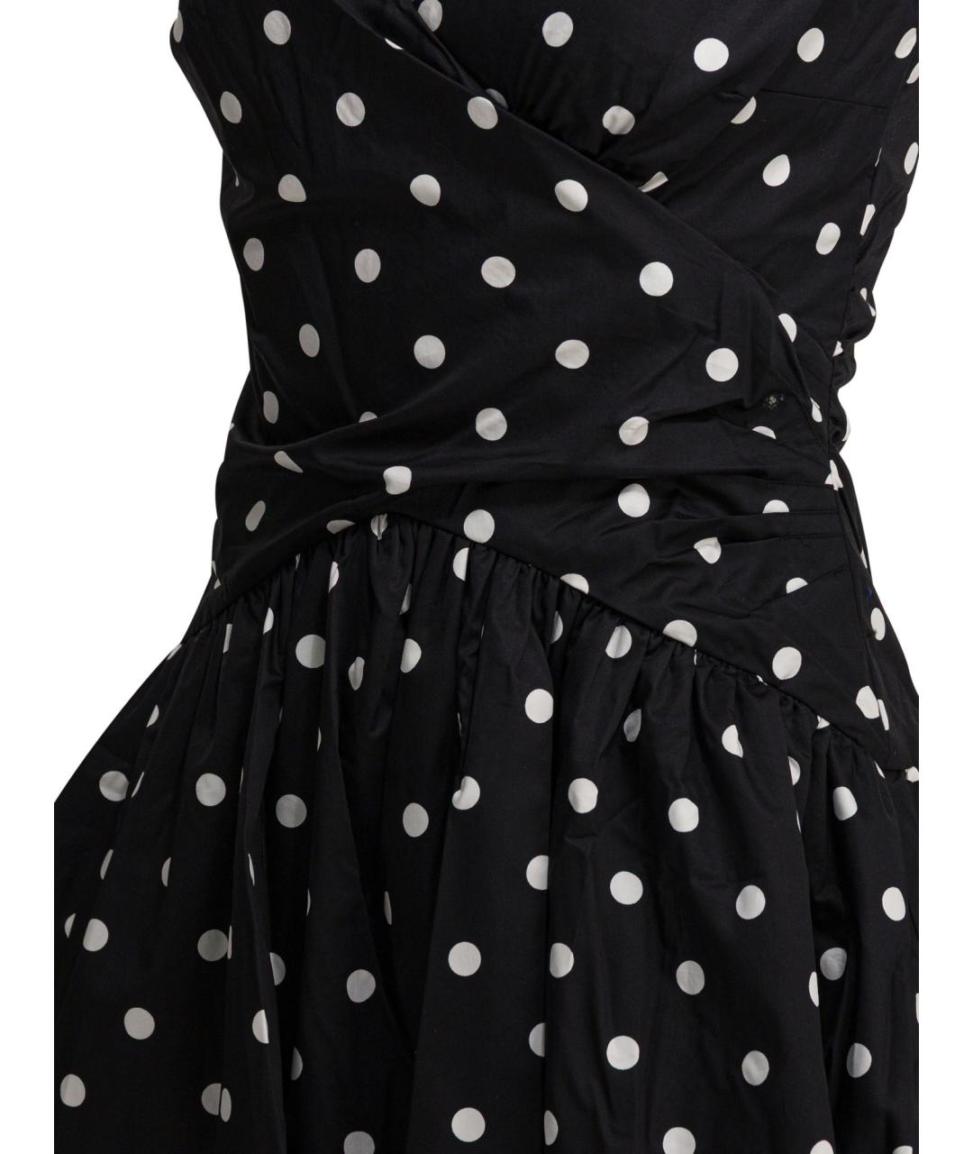 SELF-PORTRAIT Черное хлопковое повседневное платье, фото 4