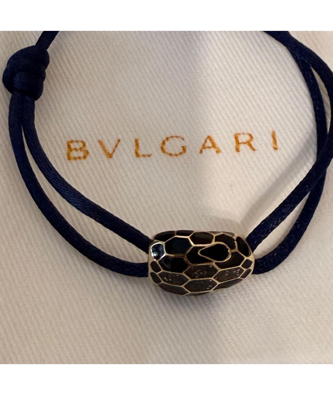 BVLGARI Темно-синий латунный браслет, фото 4