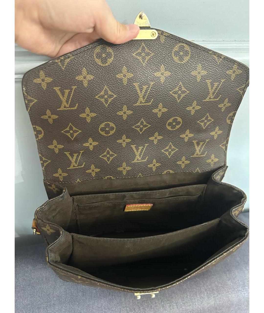 LOUIS VUITTON Коричневая сумка через плечо, фото 4