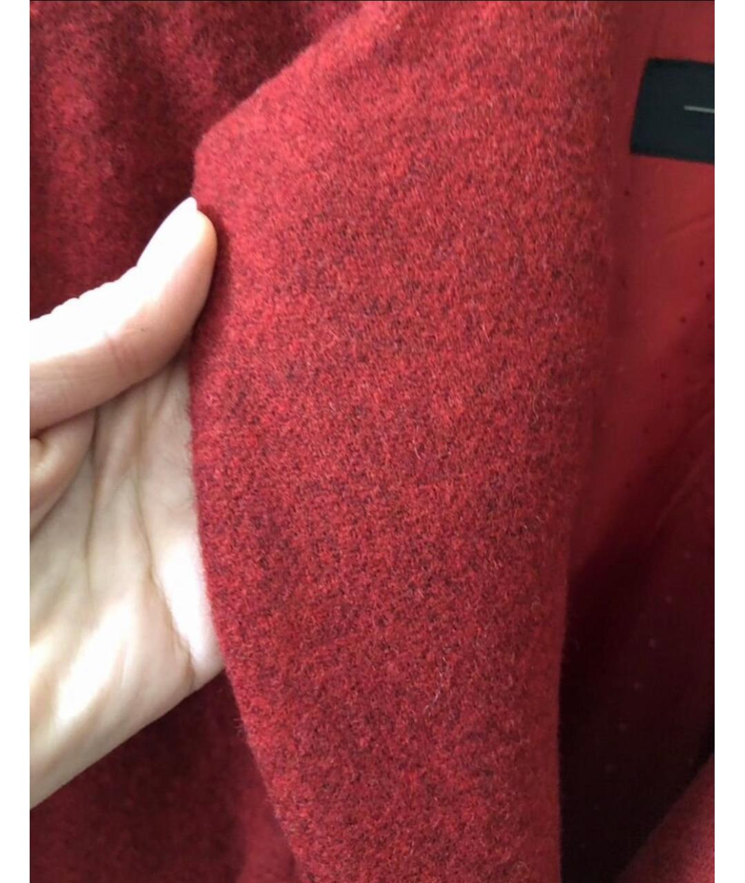WEEKEND MAX MARA Бордовый шерстяной жакет/пиджак, фото 5