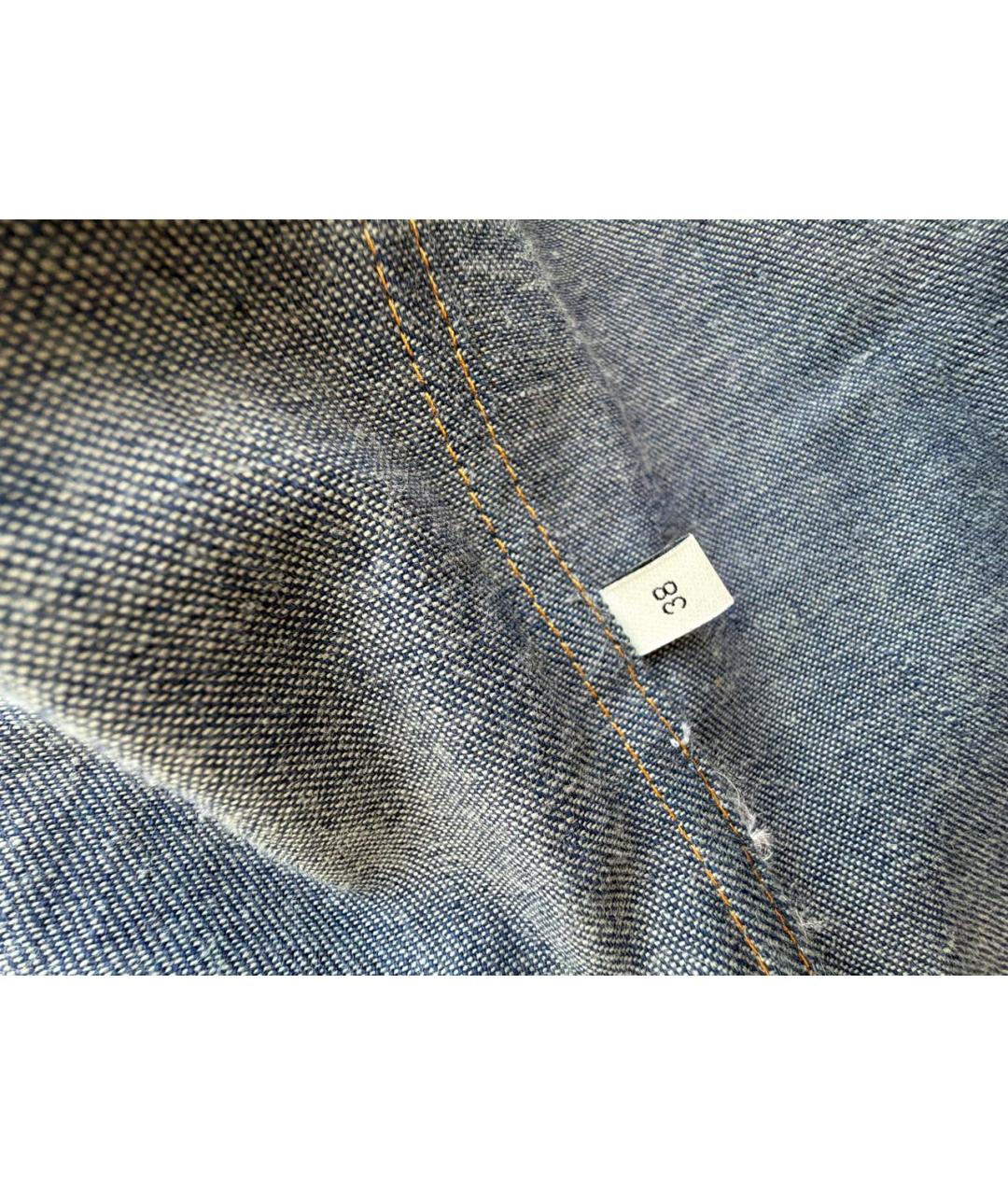 GUCCI Синяя хлопковая рубашка, фото 5