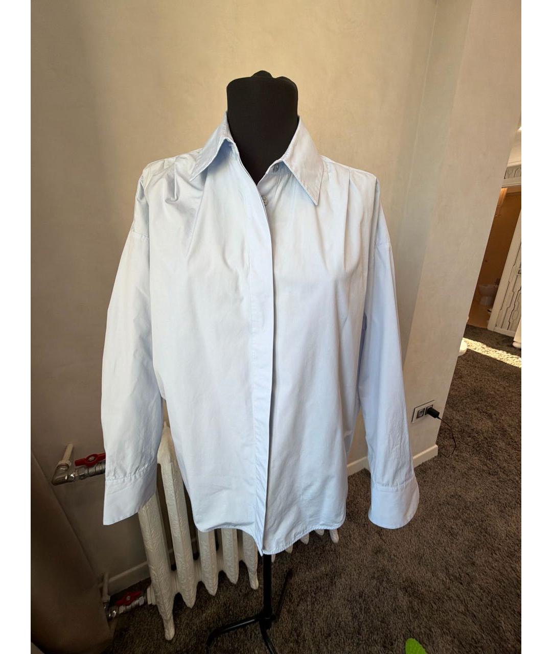 LORENA ANTONIAZZI Голубая хлопковая рубашка, фото 6