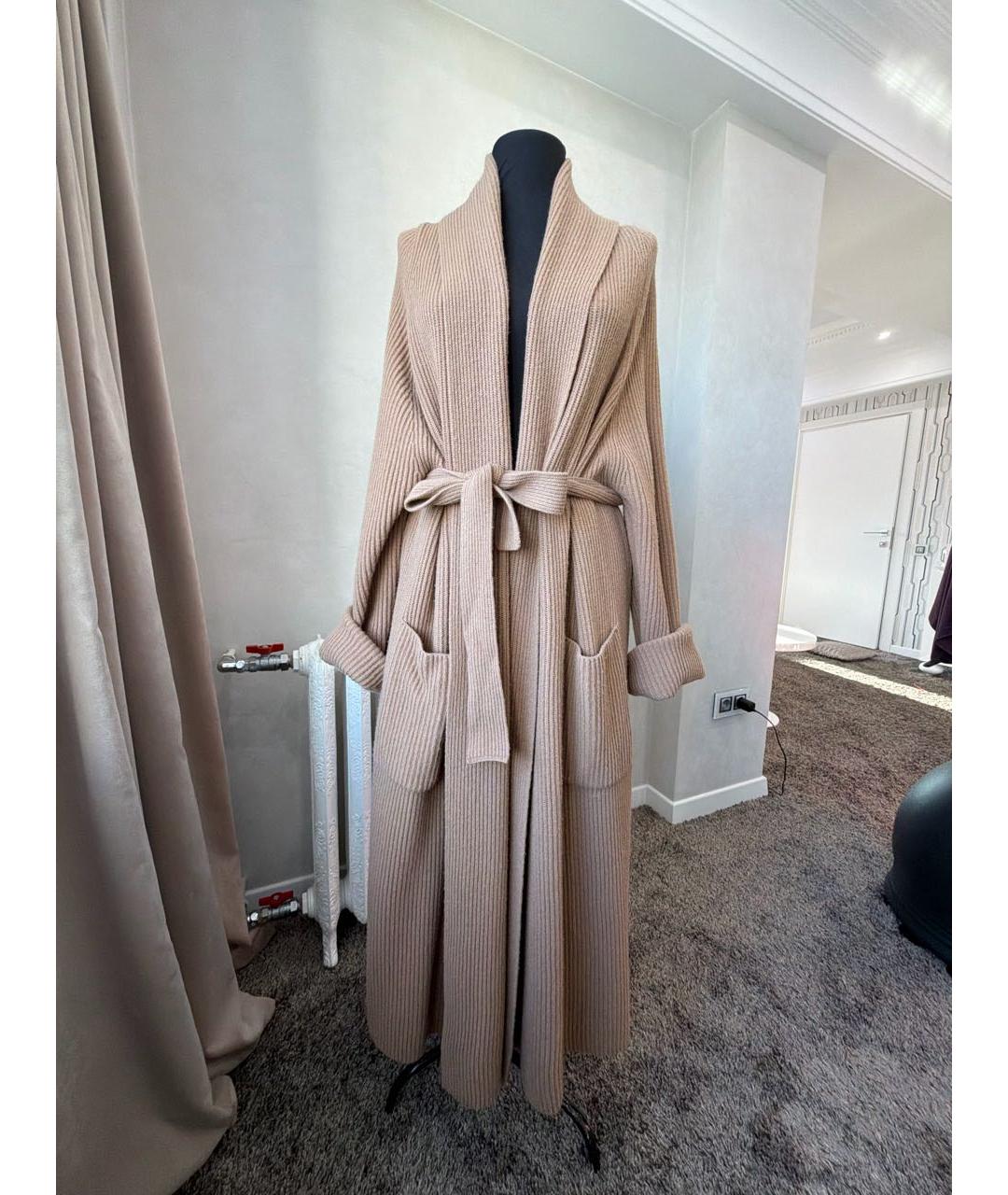 WEEKEND MAX MARA Коричневый шерстяной кардиган, фото 5